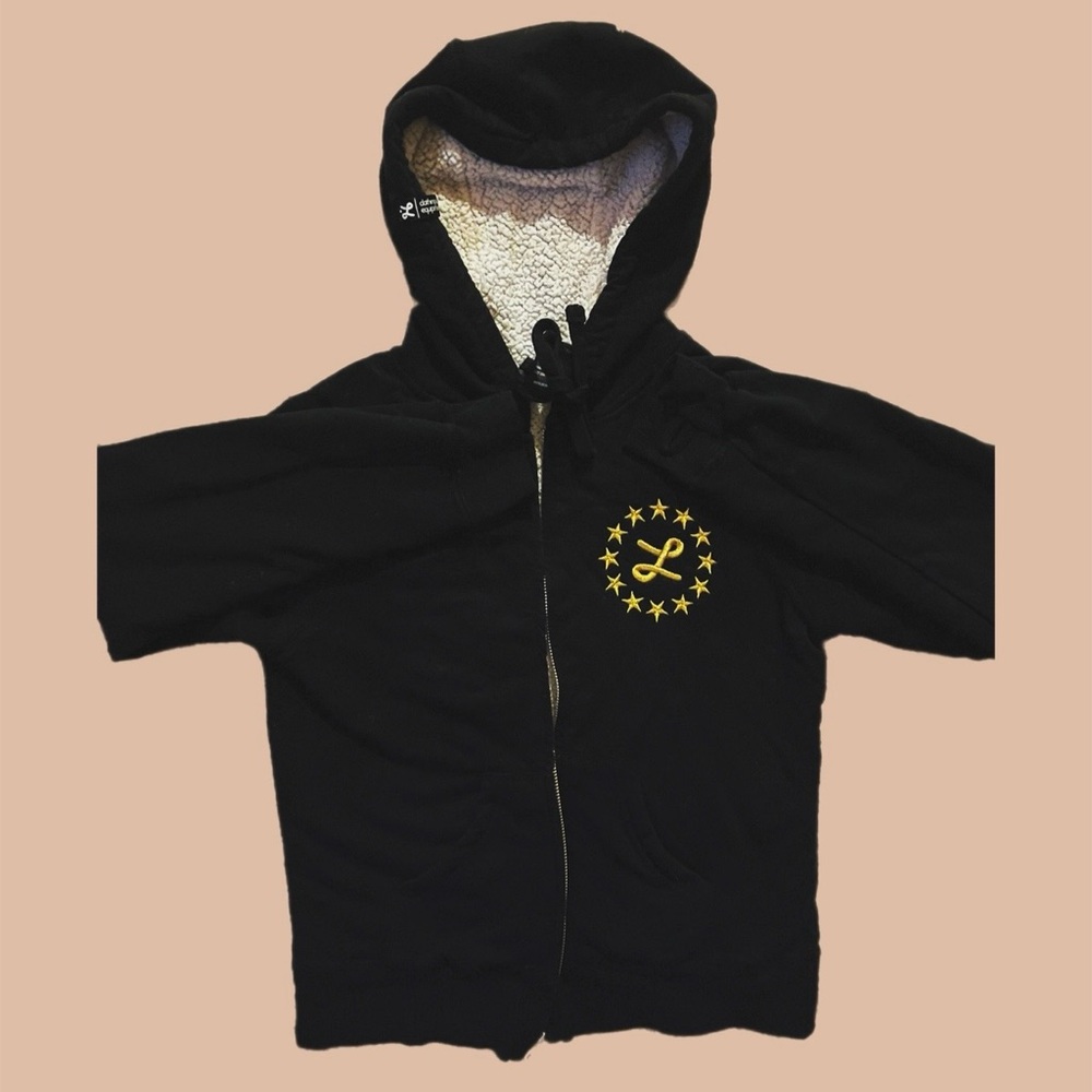 LRG Black Hoodie with Gold Star Design